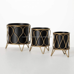 Plusieurs tailles de pots de fleurs et jardinières en laiton Design industriel Laiton antique Pot de fleurs décoratif Jardinières de jardin et de balcon - Product Image 4