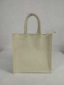 Sac cadeau en jute avec fenêtre transparente, deux poignées, sac de shopping réutilisable pour l'emballage de détail - Product Image 5