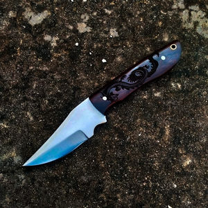 High Quality 8 Inch Handmade Stainless Steel Camping <b>Knife</b> New Fashionable Rose Wood Laser Engraved Hunting <b>Tool</b> OEM Available - Product Image 1