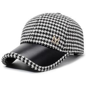 หมวกเบสบอลปักลายมือสไตล์ใหม่สำหรับฤดูใบไม้ร่วงและฤดูหนาว ผ้าเทอร์รี่/เจอร์ซีย์  แบบยูนิเซ็กส์  แฟชั่นอเนกประสงค์  ผ้าฝ้ายผสมโพลีเอสเตอร์ - Product Image 3