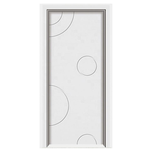 Puerta Interior de Casa Moderna, Personalizable, Impermeable, Ecológica, con Núcleo Compuesto Hueco, Revestimiento de Madera, Puerta de WPC para Villa - Product Image 2