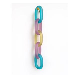 Décoration murale artistique moderne en résine faite à la main, chaîne verticale suspendue, pour anniversaire, Diwali, mariage - Cadeau de décoration intérieure - Product Image 1