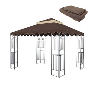 Telo di Ricambio per Gazebo da Esterno 3x3m a Doppio Strato con Bordo Ondulato, Design Esclusivo per Struttura a B - Product Image 1