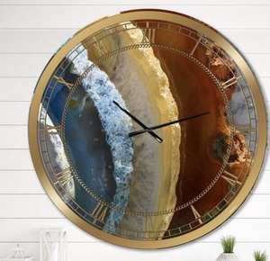 Reloj de pared de madera y resina epoxi hecho a mano, diseño personalizado único con calendarios de cuarzo de grano de madera Natural, decoración del hogar, artesanías de madera - Product Image 2