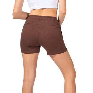 Leggings Cortos de Yoga con Logotipo Personalizado, Shorts de Yoga con Efecto Push-Up para Mujer, Shorts Deportivos para Fitness, Pantalones de Yoga con Bolsillos - Product Image 3