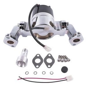 Pompe à eau électrique en aluminium haute performance chromée pour moteurs V8 BBC Big Block Chevy 396 427 454 Modèle 8020C - Product Image 2
