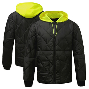 Chaqueta de Trabajo Reflectante de Invierno con Impresión Personalizada al por Mayor, con Luz LED Intermitente, 100% Poliéster, Ropa de Trabajo de Alta Visibilidad para Hombre - Product Image 2
