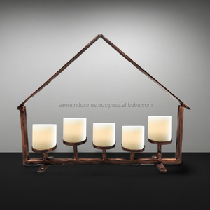 Support en fer à mailles métalliques haut de gamme vintage, bougeoir créatif pour la maison, table de mariage, maison de noël attrayante - Product Image 4