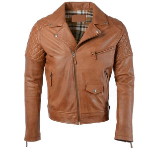 High Quality ODM OEM Customized Eco Friendly Genuine <b>Leather</b> Breathable Quick Dry <b>Jacket</b> <b>Men's</b> Winter Waterproof Streetwear - Product Image 3