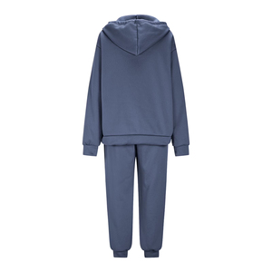 Conjunto Deportivo Casual con Capucha para Mujer, Talla Grande, Color Sólido, Cierre con Cordón, Corte Regular, Moda Urbana - Product Image 2
