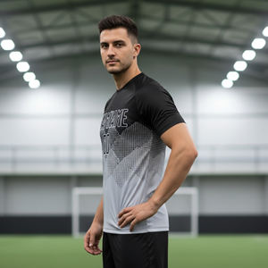 Maillot de football personnalisé 2026 – Logo brodé sur mesure, manches courtes, sublimation par transfert thermique, respirant, séchage rapide, nouveau design - Product Image 5