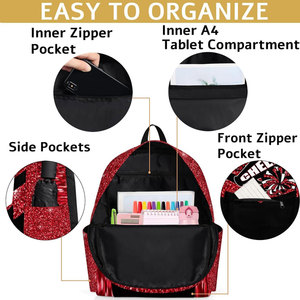 Waterproof Portable Anti-Theft Summer All Seasons Cheerleading Heat-Transfer Printed Nylon/Cotton/Neoprene <b>Backpack</b> for Girls - Product Image 3