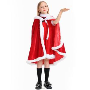 Disfraces de Navidad para Niños, Disfraz de Papá Noel, Traje de Princesa de Terciopelo para Fiesta, con Falda, Diseño de Personaje de TV - Product Image 2
