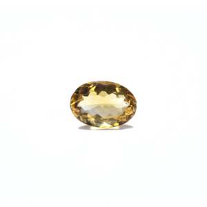 Natural Citrine Loose Gemstone 5.1 Carat Faceted Oval Cut for Fine Jewelry - Product Image 1
