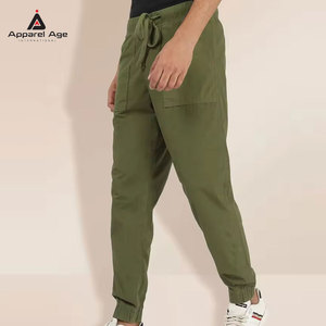 Pantalon cargo décontracté léger pour homme, nouvelle collection, vente flash, pantalon à cordon de serrage, pantalon cargo délavé - Product Image 4