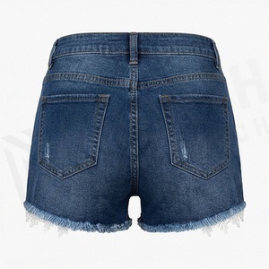 Shorts en jean décontractés pour femmes, tendance streetwear, couleur personnalisable, design confortable - Product Image 2