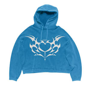 Sweat à capuche unisexe en molleton épais, délavé à l'acide, brodé, écologique, coupe oversize, avec poche, impression numérique personnalisée, confortable et décontracté - Product Image 1