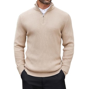 Pull-over homme personnalisable avec logo brodé, coupe classique, couleur unie, numérique, écologique, pour l'automne – Vente en gros de haute qualité - Product Image 1
