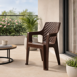 Silla de Salón Moderna de Plástico Ecológico Sumo Lotus Diamond, Personalizable, de Origen Indio - Product Image 4