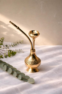 Chicha décorative en laiton de qualité supérieure, pièce maîtresse artisanale pour la décoration du salon, du bureau et de l'hôtel - Product Image 1