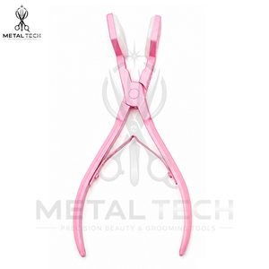 Meilleur Prix Fournisseur Direct Usine Kit d'Outils pour Extensions de Cheveux Roses Pince d'Application Ciseaux de Coiffure Aiguilles Courbes Pinces de Séparation - Product Image 4