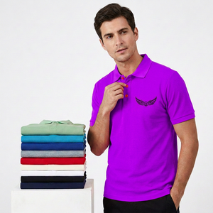เสื้อโปโลแขนสั้นผู้ชาย สีพื้น ผ้าฝ้ายป๊อปลิน 100% ระบายอากาศได้ดี สวมใส่สบาย ทรงปกติ - Product Image 6
