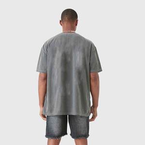 Camiseta de hombre de alta calidad, estilo desgastado, corte relajado, algodón transpirable, manga corta, para verano, uso diario, estilo urbano y en oferta online. - Product Image 5