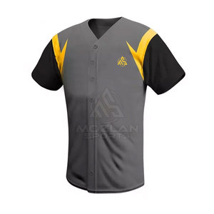 Customized Logo <b>Light</b> Weight Baseball Uniform Oversized <b>Cheap</b> Price Baseball Uniform For Men - Product Image 2