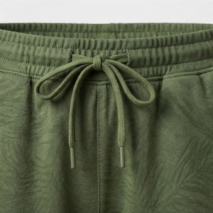 Women's 2 Piece Solid Green <b>Knitted</b> Shorts <b>Set</b> Short Sleeve Crew Neck Loose Fit Casual Above Knee Breathable Cotton Bamboo Fiber - Product Image 5