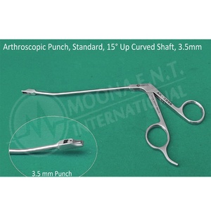 Pinzas de Punzonado Artroscópicas Estándar 15 °   Pinza Ortopédica de Punzonado con Eje Curvo Ascendente y Punzón de 3.5mm - Product Image 2