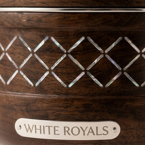 Olla térmica moderna White Royals con aislamiento, calentador de alimentos, cacerola, base recortable con textura de madera, Ramadán, Oriente Medio - Product Image 2
