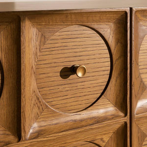 Aparador Moderno de Madera de Teca Marcel Media con Acabado Natural para el Hogar, Hotel o Apartamento, para Sala de Estar y Dormitorio - Product Image 6