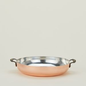 Sartén de Cobre Hecha a Mano con Mango de Latón, Acabado Martillado para Cocinar y Servir, Utensilios de Cocina Artesanales Tradicionales para Uso en la Cocina - Product Image 4