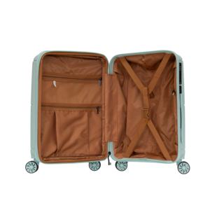 Ensemble de 4 valises rigides en PP, personnalisables OEM, fabriquées au Vietnam, avec roues pivotantes à 360°, sacs de voyage, ensemble d'organisateurs de bagages, vente en gros - Product Image 2