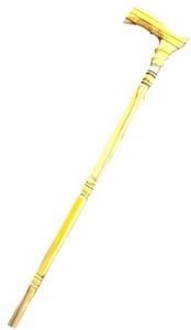 Solid Wood Walking <b>Cane</b> Adjustable Trekking Stick with Rubber Tip Lightweight Hiking Support Staff for Daily Use - Product Image 2