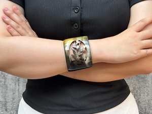 Brazalete de Cuerno de Búfalo Hecho a Mano, Moderno y Ecológico, Pulido, con Patrón Natural, Ancho, para Regalo de Boda, ZONA DE ARTESANÍA - Product Image 4