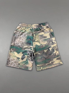 Custom Men's <b>Camouflage</b> Pattern Mid-Waist Drawstring <b>Shorts</b> Patches Breathable Quick Dry Street Style Polyester/Cotton Sport - Product Image 3