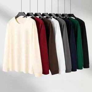 Camiseta de Manga Larga Unisex de 260 g/m², 100 % Algodón, con Puños Acanalados, Cuello Redondo, para Hombre, Venta al por Mayor OEM, Color Sólido, Informal, para Mujer - Product Image 2