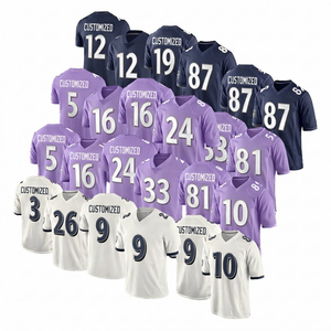 Maillots de football américain personnalisés de qualité supérieure, séchage rapide, nom et numéro d'équipe personnalisés, vêtements de sport, tissu respirant. - Product Image 1