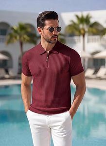 Camiseta de Manga Corta para Hombre, Casual, OEM, de Alta Densidad, con Spandex/Poliéster, Estampado Digital, Antiarrugas, con Bolsillo - Product Image 3