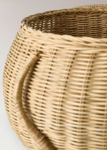 Vintage Elephant Shape Rattan Storage Basket <b>Handmade</b> Wicker Animal Basket For Kids Room Toy Organizer Nursery Home Decor - Product Image 2