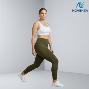 Pantalones Deportivos de Cintura Alta Personalizados para Mujer, Leggings Deportivos Elásticos para Yoga, Gimnasio y Running - Product Image 2