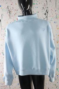 Sweat-shirt à col montant 100% coton avec broderie appliquée, col large, URBAN PRODUCTIONS - Product Image 2