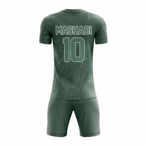 Club Teams Soccer Uniform Sets Breathable Fabric New Designs Printed Plus Size Short Sleeve - Product Image 6