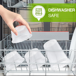 Contenedores de Plástico PP de 16 oz con Tapas (Paquete de 48), Diseño Moderno, Desechables, Reutilizables, para Congelador, para Fiestas, para Sopa - Product Image 2