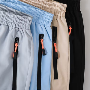 Shorts décontractés en coton tricoté pour hommes, coupe ample, légers, pour l'été, style streetwear, faible MOQ - Product Image 3