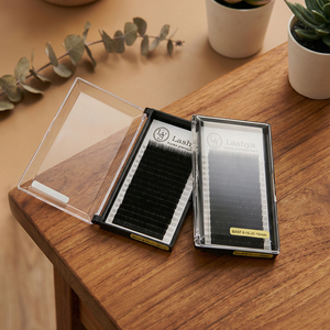 ขนตาปลอมแบบแบน Lashya ขนาด 8-16 มม. งอนสวยสม่ำเสมอ สำหรับต่อขนตาแบบมืออาชีพ บรรจุในถาดสำหรับแบรนด์ส่วนตัว - Product Image 1