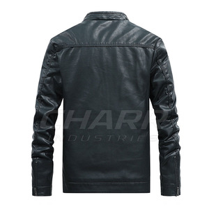 Chaqueta de cuero para hombre de invierno con acabado de alta calidad, textura suave y estilo clásico elegante para la moda diaria. - Product Image 2