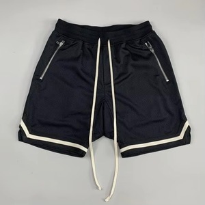 Pantalones Cortos de Baloncesto para Hombre, 100% Poliéster, Malla Sólida, Verano, Casual, Deportivos, Bolsillos con Cremallera, Secado Rápido, Transpirables, Ecológicos - Product Image 3