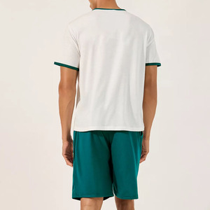 เสื้อยืดผู้ชายแบบเซ็ต OEM ขายส่ง สำหรับฤดูร้อน ผ้าฝ้ายถัก 100% ทรงโอเวอร์ไซส์ แห้งเร็ว พิมพ์ลายแบบรีดร้อน ปรับแต่งได้ ไร้ตะเข็บ - Product Image 2